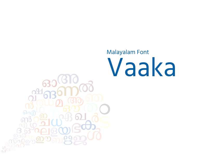 Vaaka - Malayalam font